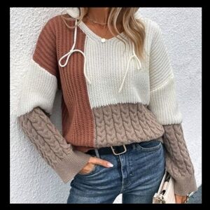Colorblock Knit Sweater